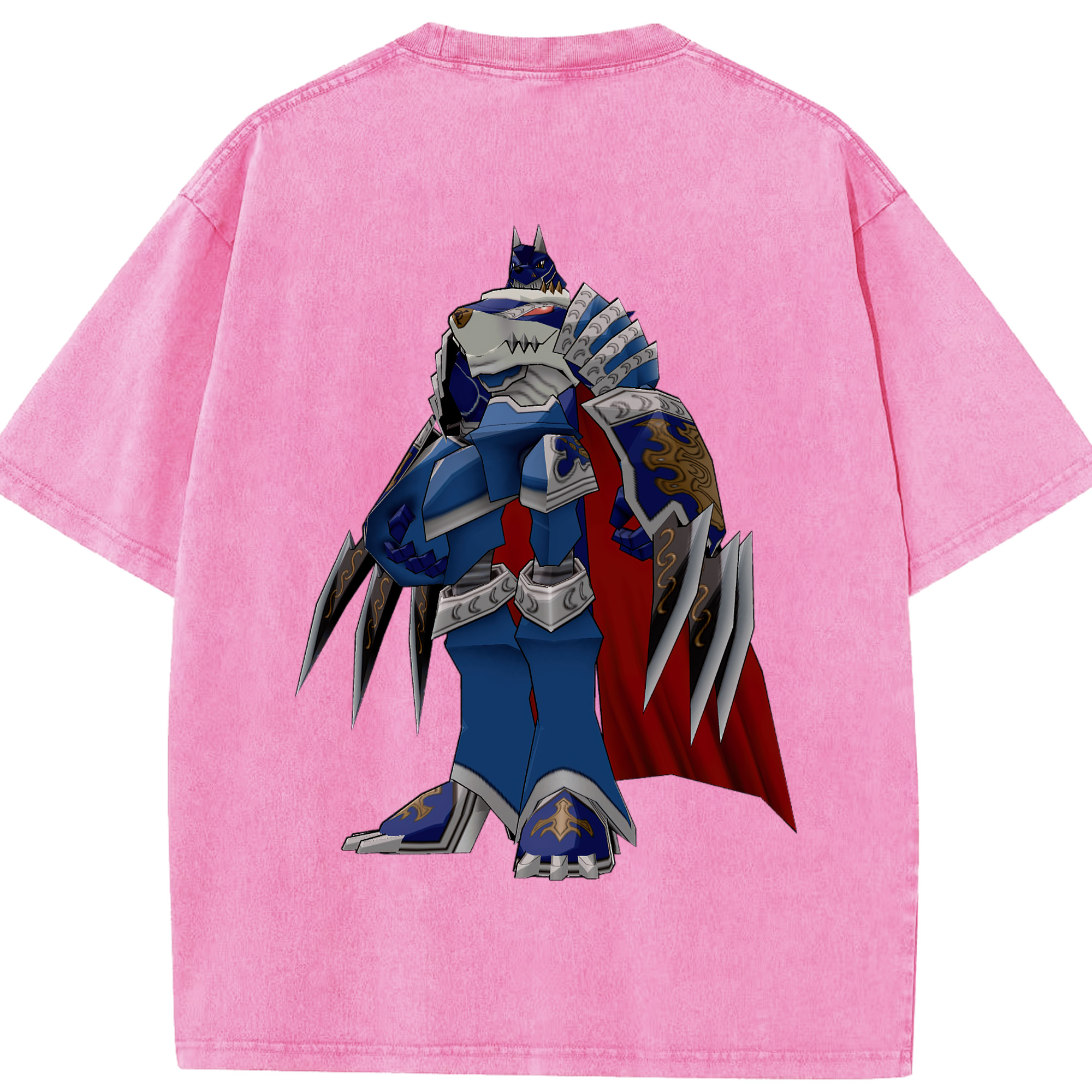 （画像用） Digimon デジタルモンスター/デジモン 綿100% ヴィンテージ風 半袖Tシャツ（背面プリント）